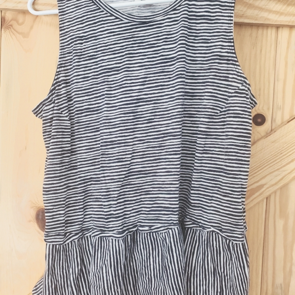 Striped peplum shirt